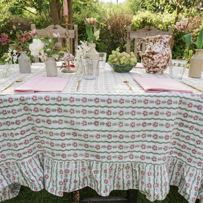 Thea Green Tablecloth