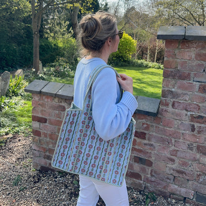 Thea Blue Tote Bag