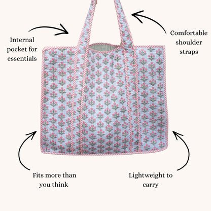 Fleurs Tote Bag