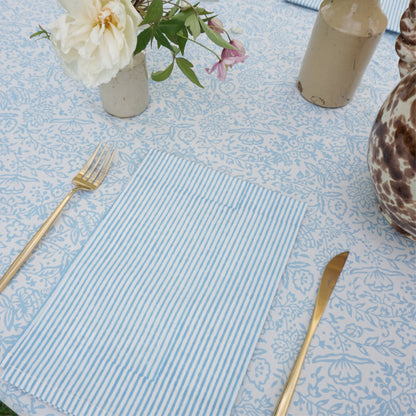 Nell Stripe Blue Napkins // Set of 4