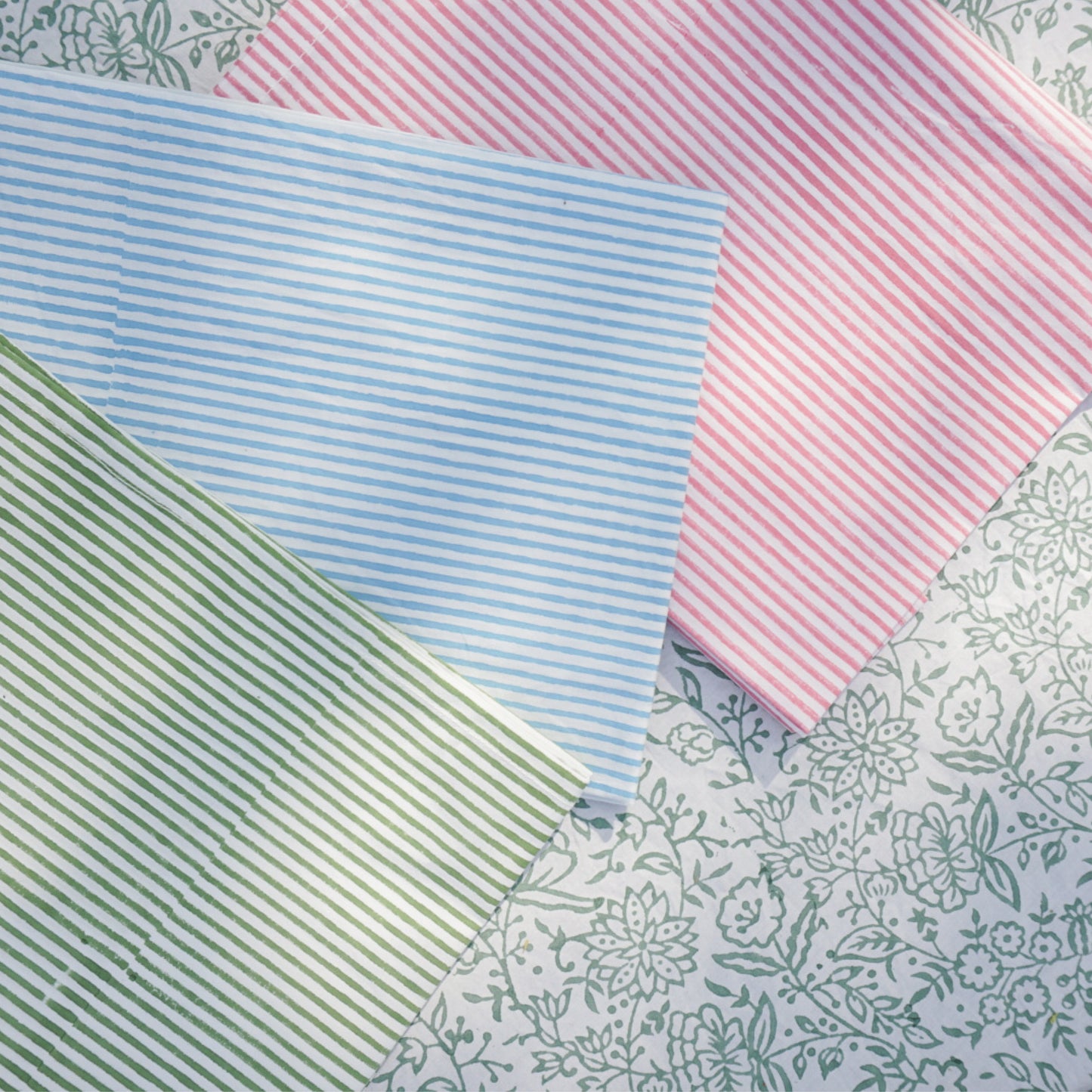 Nell Pink Stripe Napkins // Set of 4