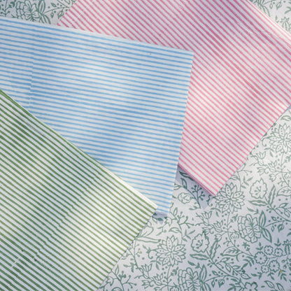 Nell Pink Stripe Napkins // Set of 4